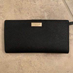 Black Kate Spade Stacey Laurel wallet
